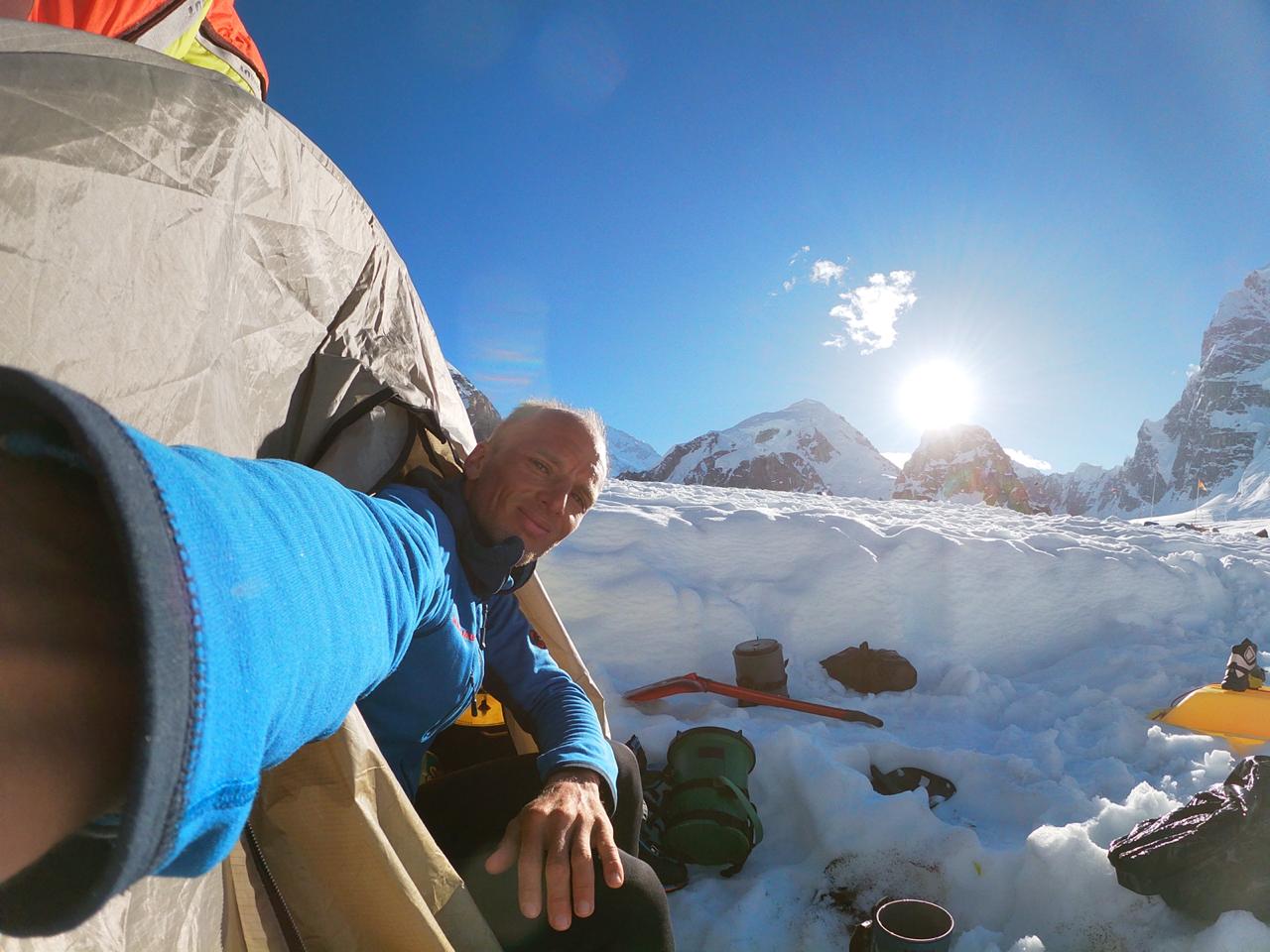 Karl Egloff übernachtet am Denali